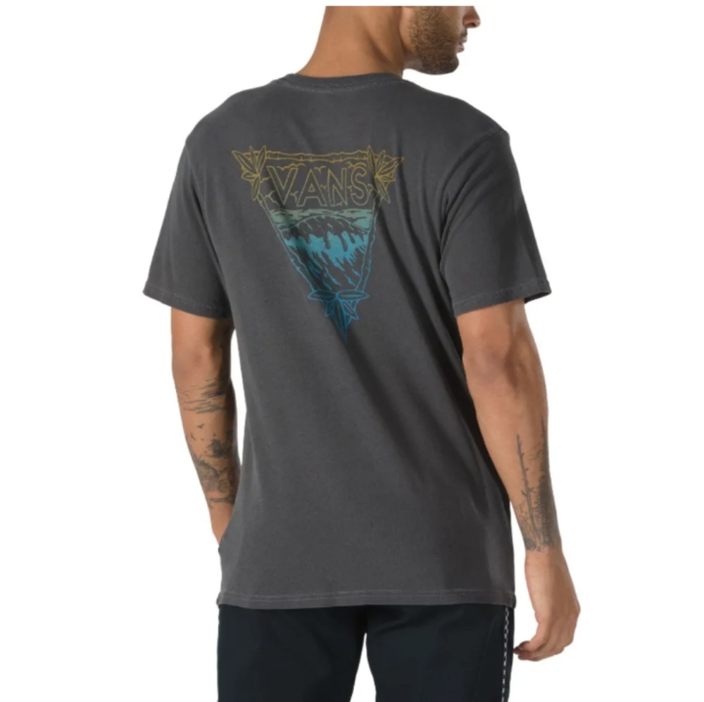🆕VANS Men's Vintage Novelty Waves Short-Sleeve Graphic Tee Size Large